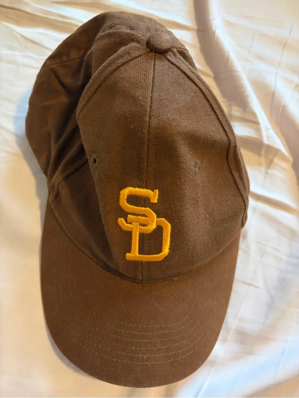 San Diego Padres MLB SGA 1980s Throwback Hat Cap Giveaway Friar Tix Brown Gold